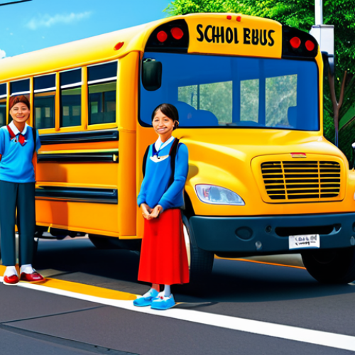 Home 24 Tayo and Friends at School**
A group of friendly, fully clothed little bus characters (Tayo, Rogi, Lani, Gani) at a bright and colorful school bus stop, appropriate attire, waiting patiently, safe for work, perfect anatomy, correct proportions, family-friendly scene, cheerful expressions, daytime setting, sunny weather, professional illustration.
**