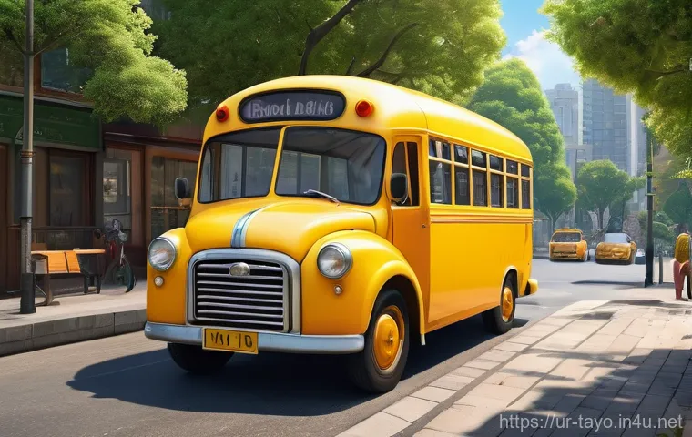 타요 캐릭터 소개 - **Prompt:** A dynamic and heartwarming image featuring Rogi, the energetic green little bus, alongsi...