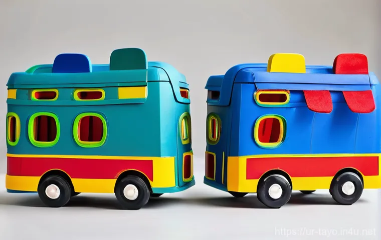 타요 캐릭터 DIY 만들기 - Decorating the Colorful Tayu Buses**

"A vibrant and cheerful image showing two Pakistani children (...
