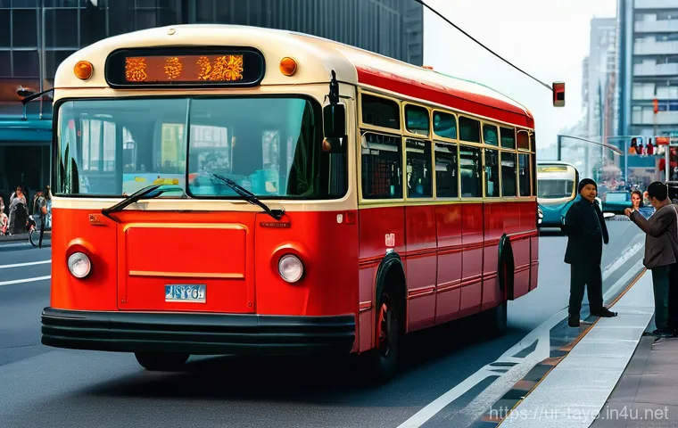 타요의 에피소드 베스트 5 - **Prompt 2: A brave little bus embarking on a new journey and learning from experience.**
    "A sma...