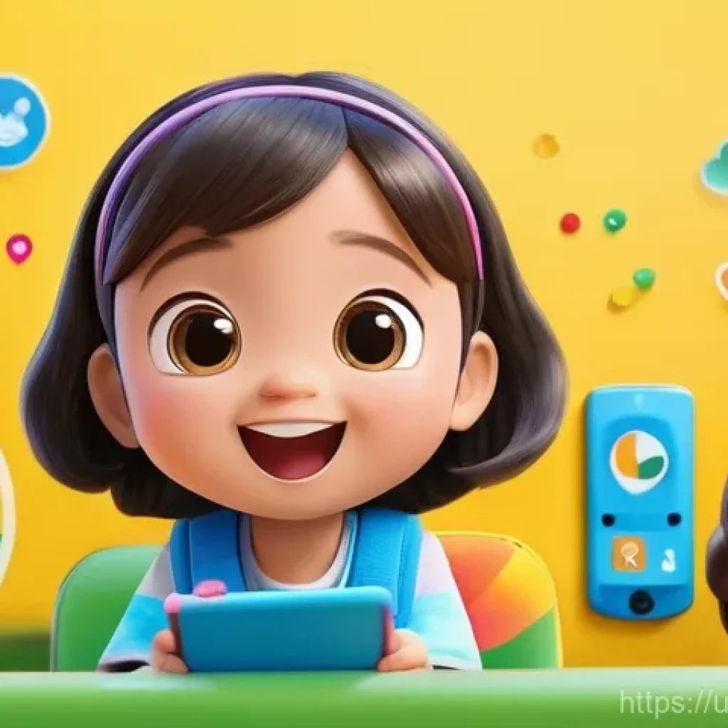 타요 이모티콘 출시 - **Prompt 1: Child's Joy and Creativity with Tayo Emojis**
    "A vibrant, eye-level shot of a joyful...