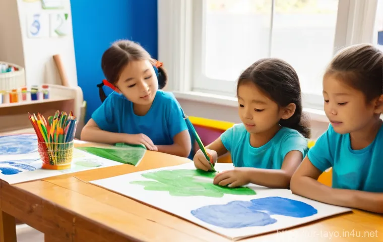 타요 캐릭터와 색채의 중요성 - **Prompt 2: Tayo and His Colorful Bus Friends in Harmony**
    An animated scene depicting Tayo, the...