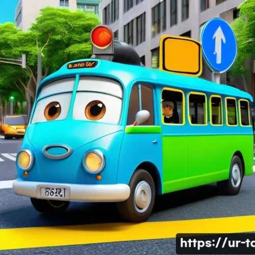 Home 27 타요와 어린이 안전 - Road Safety Lesson with Tayo**
A vibrant and cheerful animated scene depicting Tayo the Little Bus a...